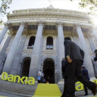Acto de presentación de la salida a bolsa de Bankia, en el 2011.