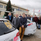 Los responsables de la empresa Proconsi y los taxistas de San Andrés presentaron Ntaxi. SECUNDINO