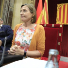 Carme Forcadell, durante el debate en el Parlament el día 7 de septiembre del 2017.