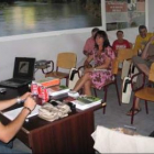 Uno de los ponentes en la charla sobre la trucha en el río Esla.