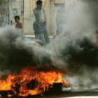 Los enfrentamientos en las calles de Ramala causaron heridos y destrozos
