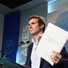 El vicesecretario de comunicación del PP, Pablo Casado, en una foto de archivo.