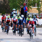 Un momento de la carrera que tuvo como escenario el municipio de Villaquilambre. RFEC