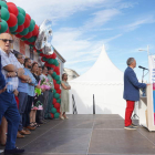 Imagen, ayer, del pregón inaugural de la Feria de Santa María del Páramo. J. NOTARIO