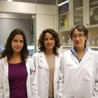 Las investigadoras del VHIR Ana Artero, Andrea Feliciano y la doctora Matilde Lleonart.