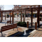 Imagen de la plaza de la Madera, en Santa María del Páramo. MARCIANO
