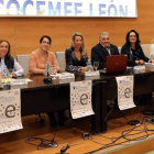 Pedro Barrio, de Asprona, durante su intervención en las jornadas. MARCIANO