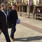 Álvaro Lora y Tino Rodríguez se entrevistaron ayer en Sahagún.
