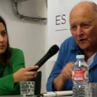 Ana Marcello con Luis Azcárate, en Villaquilambre. DL