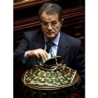 Romano Prodi deposita su voto para elegir al presidente de la República