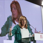 Susana Díaz, este sábado, durante el acto conmemorativo del Día de Andalucía organizado por el PSOE.