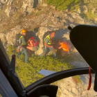 Un momento de uno de los rescates. GUARDIA CIVIL