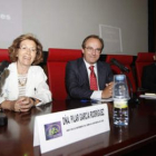Pilar García, Javier Castrodeza y Luis Miguel Alonso, en la inauguración de las jornadas.