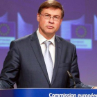 Vladis Dombrovskis, vicepresidente de la Comisión Europea.
