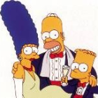 Imagen de tres de los protagonistas de «Los Simpson»