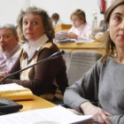 Los ediles del PP Jesús García, Elisardo Crespo, Aurora Baza y la portavoz Isabel Fernández.