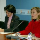 Pilar del Olmo, junto a la directora de Estadística, María Paz Rodríguez