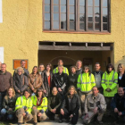Alumnos del taller de empleo de Cuadros y San Andrés en una imagen de familia.