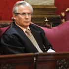 Fotografía de archivo de una de las sesiones del juicio contra el juez Baltasar Garzón.
