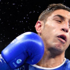 Carmona, durante el combate contra el colombiano Martínez.
