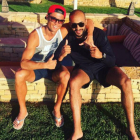 Cristiano Ronaldo, con su amigo marroquí Badr Hari.