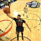 Anthony Davis, en plena actuación.