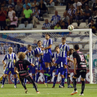 La Deportiva Ponferradina defendió a la perfección el gol materilizado de saque de esquina directo por Pablo Infante.