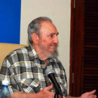Fidel Castro en un momento de su comparecencia.