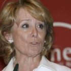 La presidenta de la Comunidad de Madrid, Esperanza Aguirre