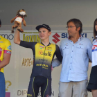 Budiak, que llega a esta ronda después de su liderato en la Vuelta a Ávila, sacó provecho en los últimos metros. VUELTA A LEÓN
