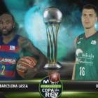 Rice y Dedovic, estrellas de Barça y Unicaja, en una imagen del sorteo.