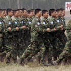 Ejército de China en ejercicios de preparación militar.