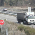 Tramo de autovía entre Ponferrada y Toreno.