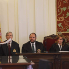 Peñín, en el transcurso de su intervención en el acto de toma de posesión. RAMIRO