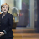 Angela Merkel, el pasado miércoles en la Cancillería de Berlín.