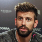 Gerard Piqué en rueda de prensa.