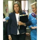 Mato, a su llegada a la Comisión de Igualdad del Congreso.