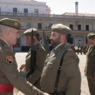 Un instante del homenaje a los caídos