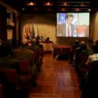 Representantes del Ministerio de Defensa y miembros del PSOE arroparon la presentación del proyecto