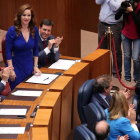 Silvia Clemente tras ser elegida presidenta de las Cortes
