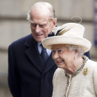 La reina Isabel de Inglaterra y su marido, el duque Felipe de Edimburgo, el pasado 20 de marzo en Londres.