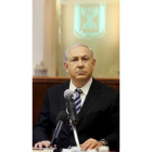 Netanyahu durante una reunión de urgencia.