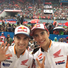 Pedrosa y Márquez, en el circuito de Sentul (Indonesia).