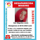 Cartel de SOS desaparecidos en el que se denunciaba la desaparición de Nair Miguélez Juste. DL
