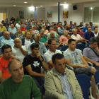 Los agricultores que exigen la renovación total de la directiva se reunieron el miércoles. A.D.M.