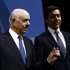 El presidente del BBVA, Francisco González, y el consejero delegado, Carlos Torres Vila.