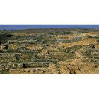 Vista general del yacimiento de Lancia en la parcela que es propiedad de la Diputación.