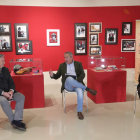 Raúl Valcarce, Joaquín S. Torné y Silvia Blanco, ayer en el Munic de Carracedelo. L. DE LA MATA