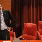 El exsecretario de Hisenda de la Generalitat Lluís Salvadó, en septiembre del 2016, en el Parlament.