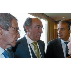 El presidente de Iberdrola, Ignacio Sánchez Galán (segundo por la izquierda), en Seúl en el 2010 junto a los entonces presidente del Gobierno, José Luis Rodríguez Zapatero; vicepresidenta económica, Elena Salgado; y presdiente de Telefónica, César Alierta